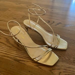 lulus gold kitten heels